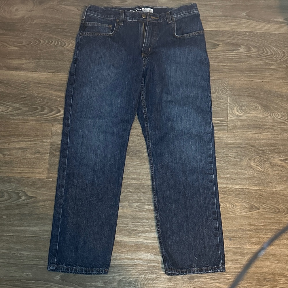 Carhartt Men's Dark Blue Straight Jeans